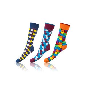 Bellinda Crazy Socks BE491004-307 3-pack kolor:karo Velikost: 35-38