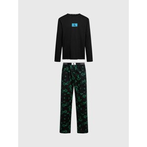 Pánske pyžamo 000NM2526E I2R čierne s potlačou - Calvin Klein L