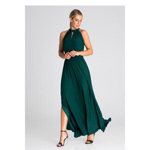 Dámské společenské šaty M945 zelené - Figl M