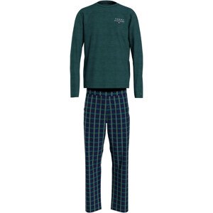 Pánske pyžamo UM0UM03130 0WP zelené káro - Tommy Hilfiger XL