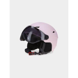 Dámská lyžařská helma s vestavěnými brýlemi 4FWAW23AHELF032-56S růžová - 4F Velikosti: L/XL (55-59 cm)