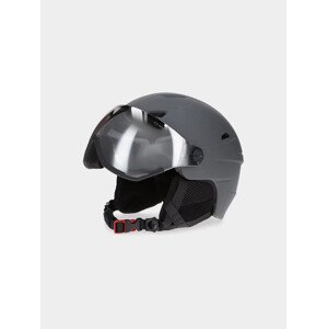 Pánská lyžařská helma s vestavěnými brýlemi 4FWAW23AHELM034-25S šedá - 4F Velikosti: L/XL (55-59 cm)