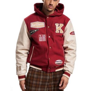Karl Kani Retro Patched Hooded Block College Jacket M 6075237 pánské Velikost: XXL