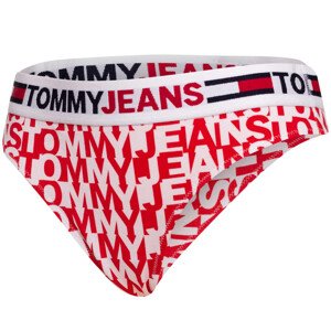 Tommy Hilfiger Jeans Tanga UW0UW0355609U Červená/bílá Velikost: S