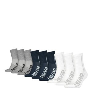 Ponožky HEAD 701222262001 Navy Blue/White/Grey Velikost: 39-42