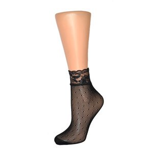 Dámské ponožky 001 Kabaretky černé - Magnetis 22-26cm
