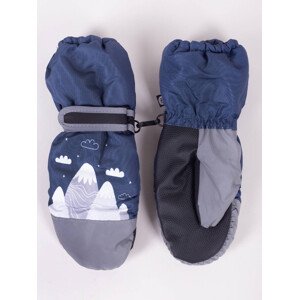 Yoclub Dětské zimní lyžařské rukavice REN-0295C-A110 Navy Blue 14