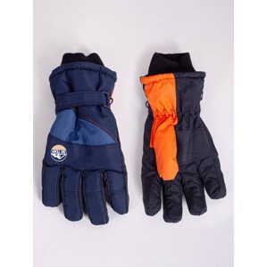 Yoclub Dětské zimní lyžařské rukavice REN-0301C-A150 Navy Blue 16
