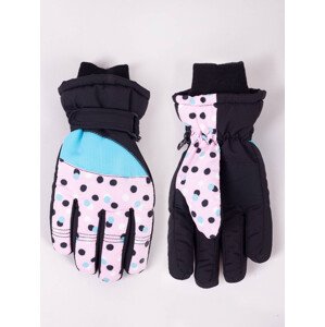 Yoclub Dětské zimní lyžařské rukavice REN-0319G-A150 Vícebarevné 14