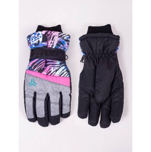 Yoclub Dětské zimní lyžařské rukavice REN-0320G-A150 Multicolour 14