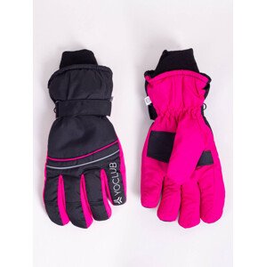 Yoclub Dámské zimní lyžařské rukavice REN-0321K-A150 Black 20