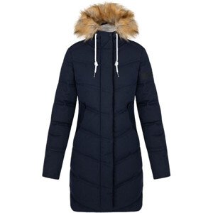 Dámský kabát LOAP NAUSIKA Modrá/Bílá/Hnědá Velikost: XL