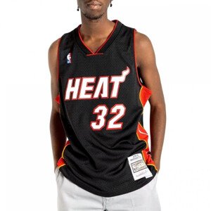 Mitchell &Ness NBA Swingman Miami Heat Shaquille O`Neal M dres SMJYAC18017-MHEBLCK05SON pánské Velikost: L