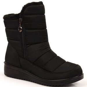 Dámske zateplené snehové topánky 22SN26-5065 / EVE377A Black - NOVINKY 41 černá