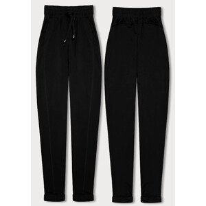 Černé dámské látkové kalhoty typu chino (3589.09X) černá L (40)