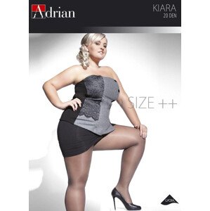 Dámske pančuchové nohavice Kiara 20 Den Size plus - Adrian 3XL černá