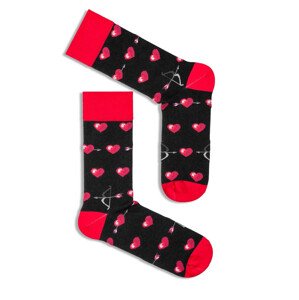 Pánské ponožky model 19392377 - Milena Barva: černo-červený klíč, Velikost: 43-46