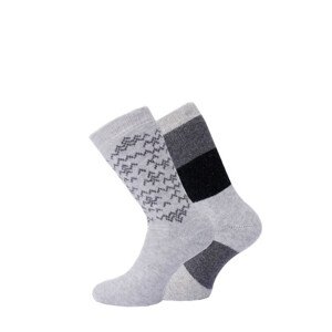Pánske ponožky WiK 20663 Outdoor Thermo A'2 39-46 šedočerná 43-46