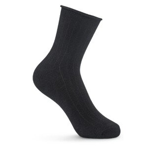 Dámske ponožky - široké rebrovanie černá 36-41