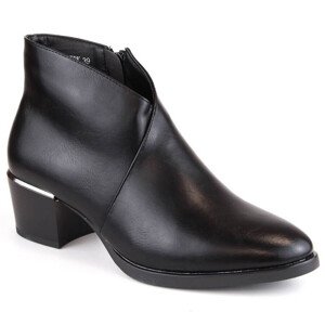 Zateplené kovbojské topánky na podpätku Vinceza W JAN244 black 40