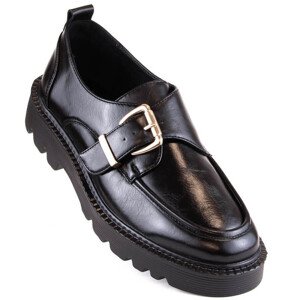 Vinceza W JAN237A čierne topánky na platforme so sponou 37