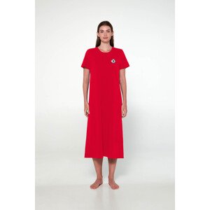 Vamp - Nočná košeľa s krátkym rukávom 19504 - Vamp red berry S