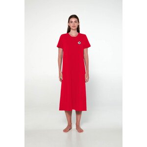Vamp - Nočná košeľa s krátkym rukávom 19504 - Vamp red berry L