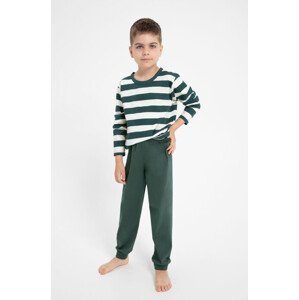 Chlapčenské pyžamo Blake zeleno-biele zelená 92