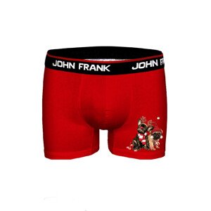 Pánske boxerky John Frank JFBD40-CH-FRIENDS L Červená