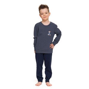 Chlapčenské pyžamo 5256 plus - Doctornap tmavě modrá 140