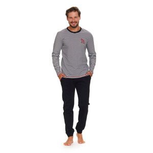 Pánske pyžamo 5234 - Doctornap černo-bílá XL