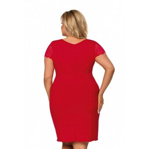 Nočná košeľa Tess red plus - Donna Červená 3XL