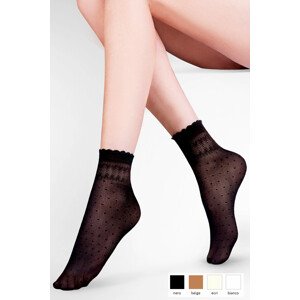 Dámske ponožky 695 Pia beige - GABRIELLA Béžová Univerzální