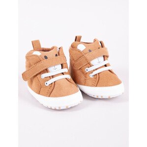 Yoclub Detské chlapčenské topánky OBO-0197C-6800 Brown 0-6 měsíců