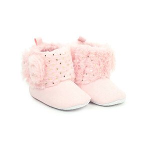 Yoclub Detské dievčenské topánky OBO-0020G-4600 Powder Pink 0-6 měsíců