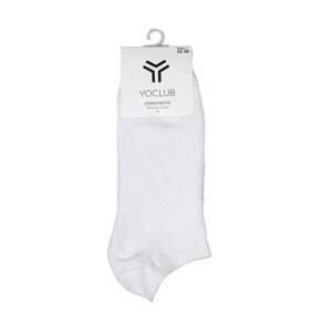 Unisex ponožky YO! SKS-0013U Frotte Silikón 31-42 bílá 31-34