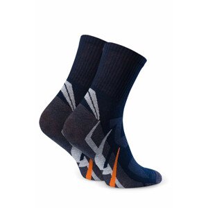 Detské ponožky 022 296 blue - Steven tmavě modrá 35/37
