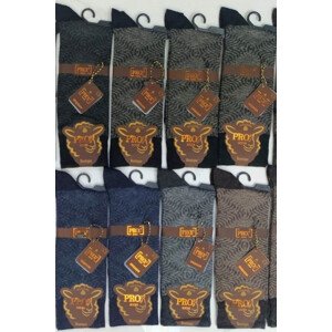 Pánske ponožky 12614 s vlnou BOUTIQUE směs barev 41-44