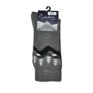 Pánske ponožky WiK 21457 Wool Socks 39-46 černá 43-46