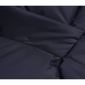 Tmavomodrá bunda s kapucňou pre prechodné obdobie (LHD-23002) odcienie niebieskiego S (36)