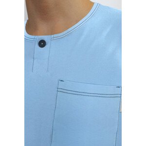 Pánske pyžamo 2629/13 Modrý vzor - Sesto Senso XL modrá-karo