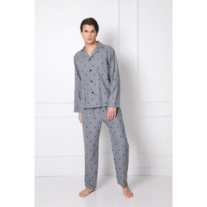 Pánske pyžamo Ellis sivé - Aruelle M