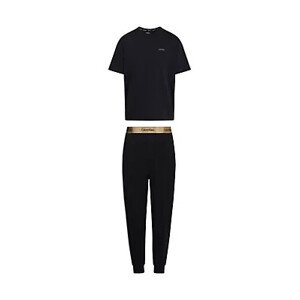 Spodní prádlo Pánské pyžamo S/S JOGGER SET 000NM2540EUB1 - Calvin Klein size: XL