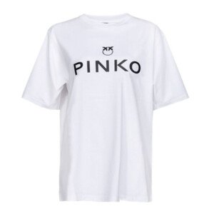 Pinko Tričko s logem Scanner W 101704A12Y Velikost: XS