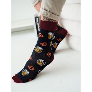 Pánské ponožky   a model 19431489 - Milena Barva: černo-maronová, Velikost: 38-41