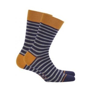 Vzorované pánske ponožky PERFECT MAN-CASUAL NAVY B79 39-41
