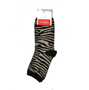 Dámske ponožky Milena 0200 Zebra grafit 37-41