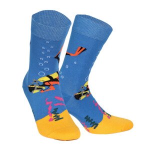 Vzorované pánske ponožky PERFECT MAN-CASUAL modrá 39-41