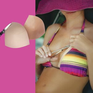 Samolepiace vypchávky Julimex Bikini WS-11 tělové barvy C/D