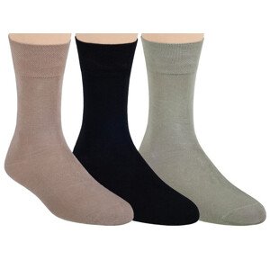 Hladké pánske ponožky 063 melanžový grafit 44-46